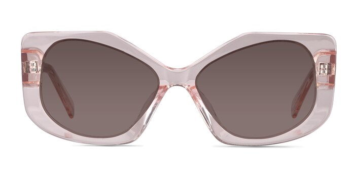Discotheque Crystal Champagne Acetate Sunglass Frames from EyeBuyDirect