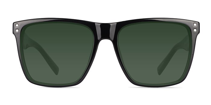 Leisure Solid Black Plastic Sunglass Frames from EyeBuyDirect