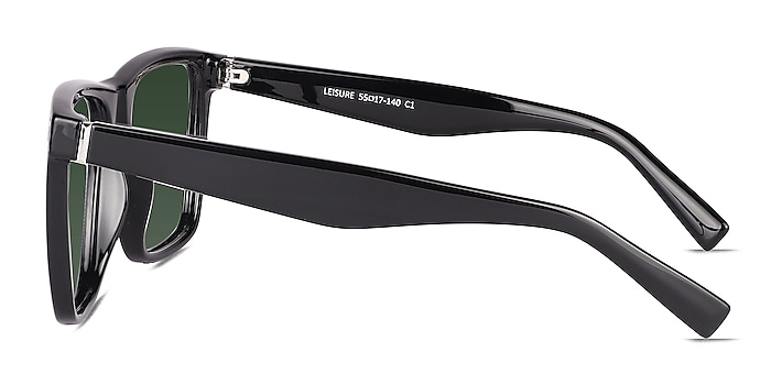 Leisure Solid Black Plastic Sunglass Frames from EyeBuyDirect