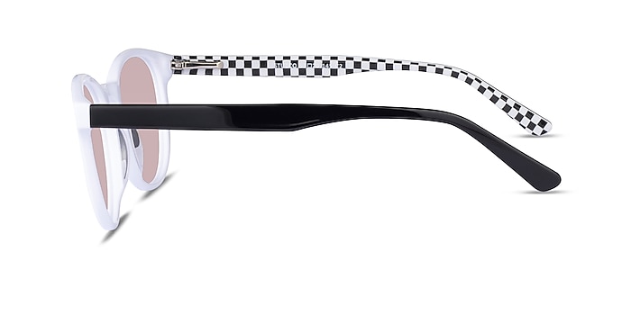 Stucco Solid White Acetate Sunglass Frames from EyeBuyDirect