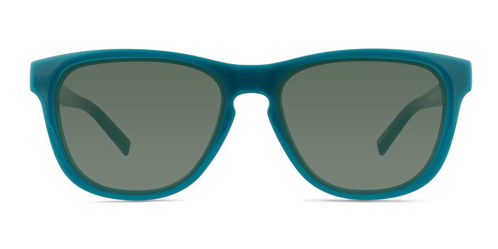 Frasier Shiny Solid Green Eco-friendly Sunglass Frames from EyeBuyDirect