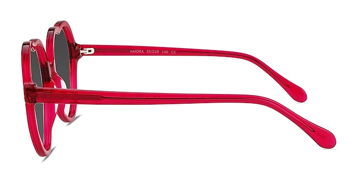Amora Crystal Red Acetate Sunglass Frames from EyeBuyDirect