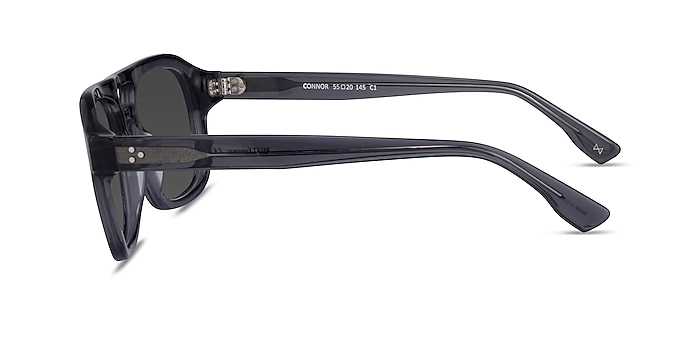 Connor Crystal Gray Acetate Sunglass Frames from EyeBuyDirect
