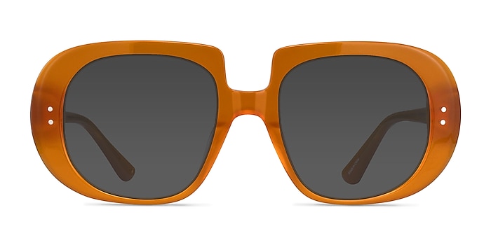 Dawn Orange Acetate Sunglass Frames from EyeBuyDirect