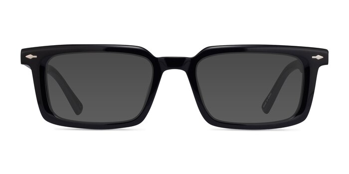 Riley Black Acetate Sunglass Frames from EyeBuyDirect
