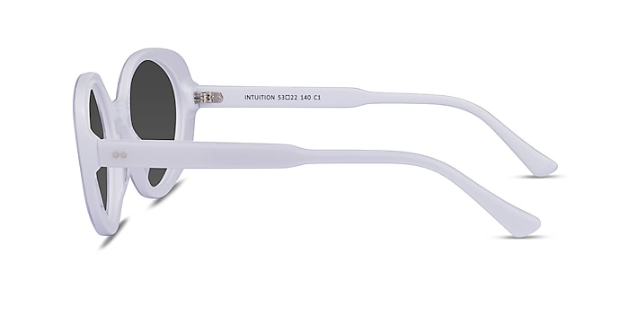 Intuition White Acetate Sunglass Frames from EyeBuyDirect