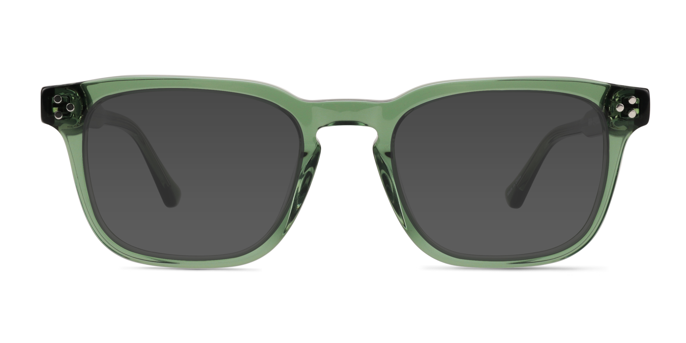 Percept - Rectangle Crystal Green Frame Prescription Sunglasses | Eyebuydirect