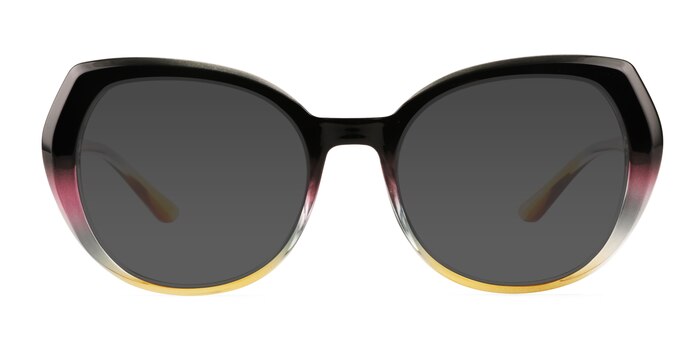 True Colors Black Yellow Plastic Sunglass Frames from EyeBuyDirect