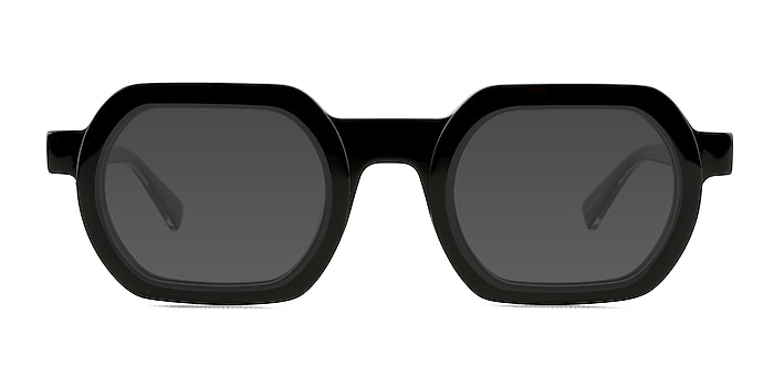 Channing Black Acetate Sunglass Frames from EyeBuyDirect