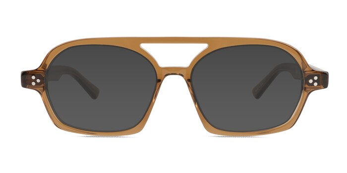 Ridley Clear Brown Acetate Sunglass Frames from EyeBuyDirect