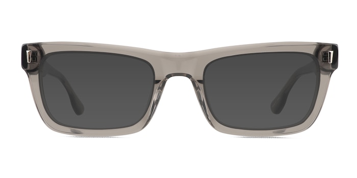 Emilio Clear Gray Acetate Sunglass Frames from EyeBuyDirect