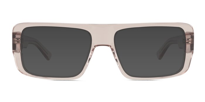 Nick Clear Brown Acetate Sunglass Frames from EyeBuyDirect
