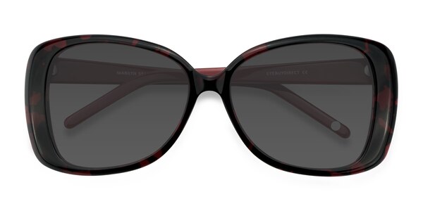Marilyn prescription sunglasses (Black Red)