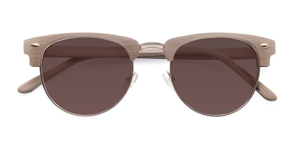 The Hamptons prescription sunglasses (Oak & Silver)