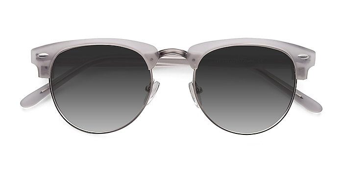  Clear Silver  The Hamptons -  Vintage Acetate, Metal Sunglasses