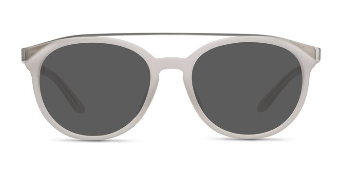 Morning Breeze Matte White Acetate-metal Sunglass Frames from EyeBuyDirect