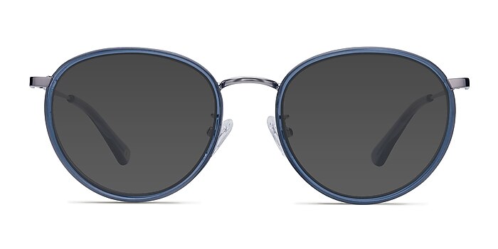 Reves Blue Acetate Sunglass Frames from EyeBuyDirect
