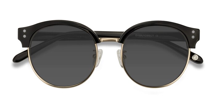 Black Limoncello -  Vintage Acetate, Metal Sunglasses