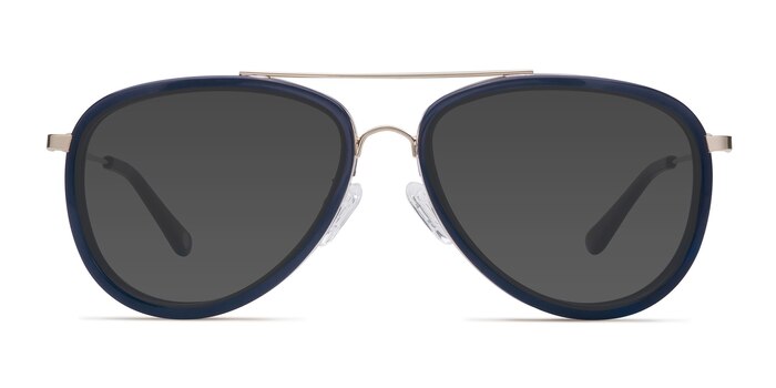 Duke Blue Acetate Sunglass Frames from EyeBuyDirect