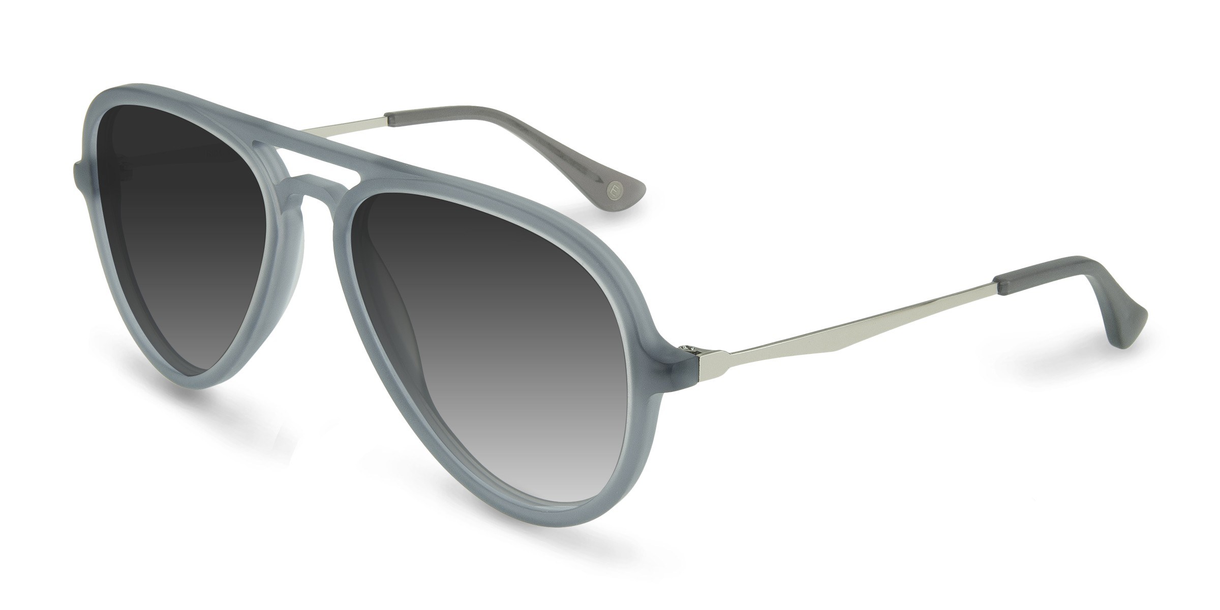 Riot Aviator Matte Gray Frame Prescription Sunglasses Eyebuydirect