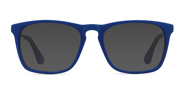 Bogota Matte Blue Acetate Sunglass Frames from EyeBuyDirect