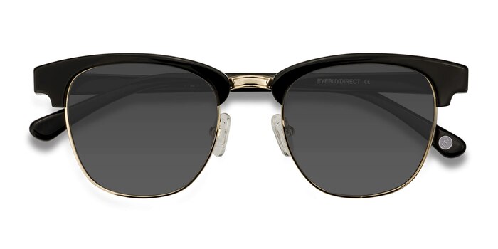 Black Somebody New -  Vintage Acetate, Metal Sunglasses