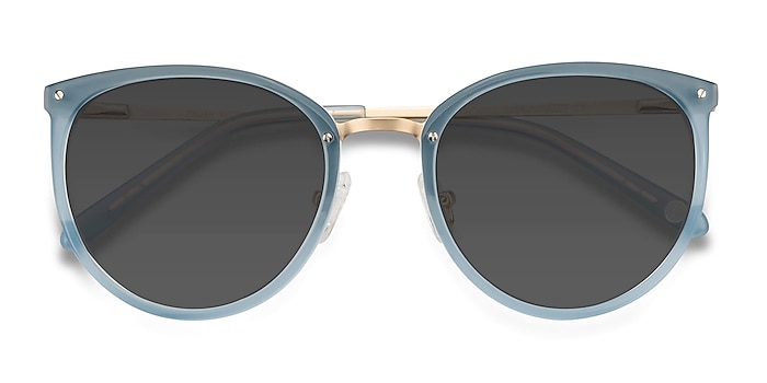 Frosted Blue Crush -  Acetate, Metal Sunglasses