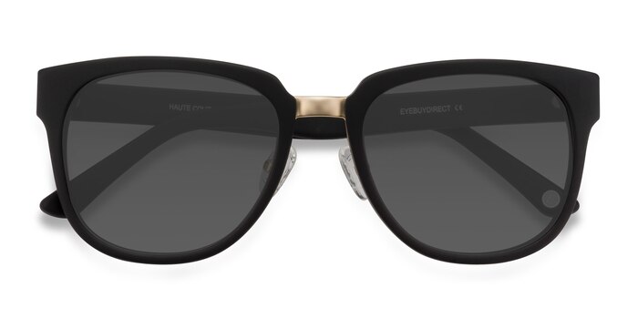 Matte Black Haute Couture -  Acetate, Metal Sunglasses