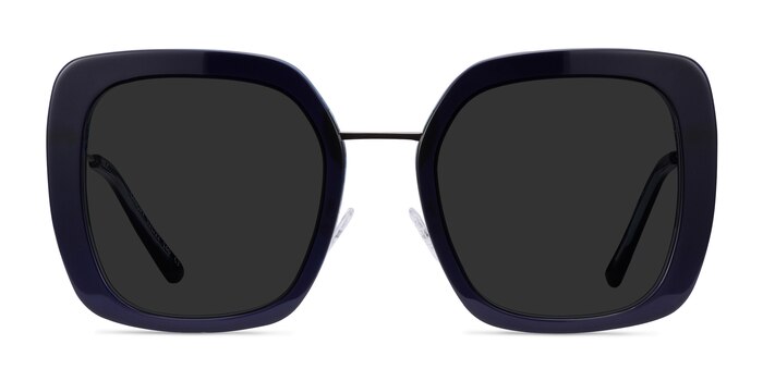 Canopy Blue Acetate-metal Sunglass Frames from EyeBuyDirect