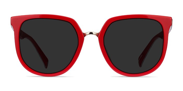 Shannon Red & Leopard Acetate Sunglass Frames from EyeBuyDirect