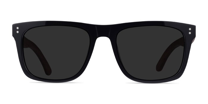 Grow Black & Wood Acetate Sunglass Frames from EyeBuyDirect