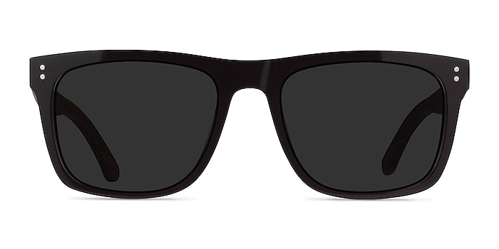 Grow Dark Brown & Wood Acetate Sunglass Frames from EyeBuyDirect