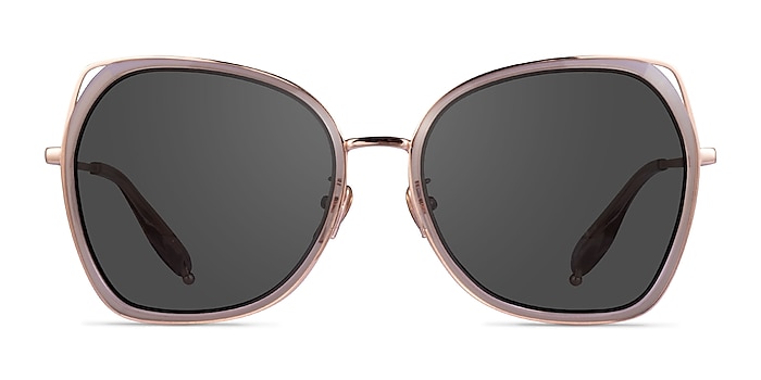 Honesty Clear Pink  Rose Gold Acetate Sunglass Frames from EyeBuyDirect