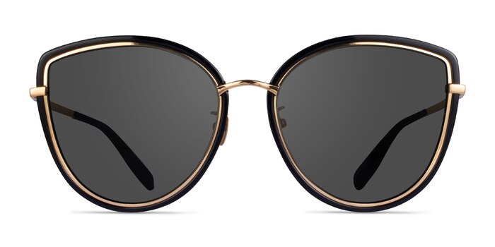Most Black Gold Acetate Sunglass Frames from EyeBuyDirect