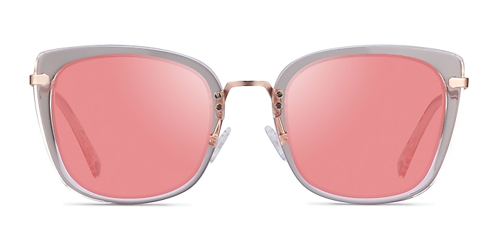 Cadence Clear Nude Acetate Sunglass Frames from EyeBuyDirect