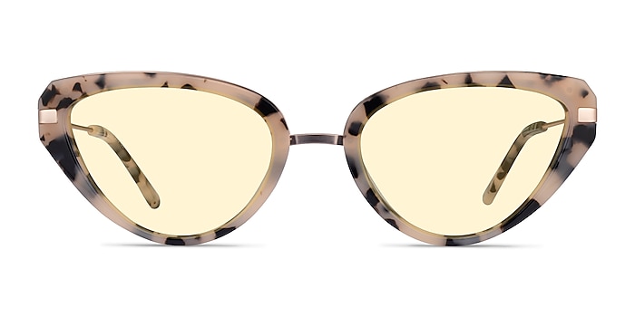 Genevieve Milky Cream Tortoise Acetate Sunglass Frames from EyeBuyDirect