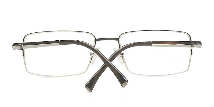 Silver/Gunmetal 6238 -  Lightweight Titanium Eyeglasses