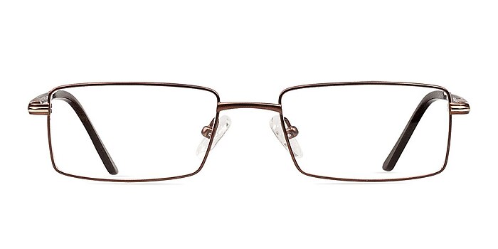 Arlo Coffee Titanium Eyeglass Frames from EyeBuyDirect