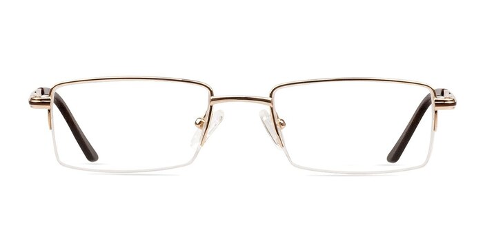 Armando Golden Titanium Eyeglass Frames from EyeBuyDirect