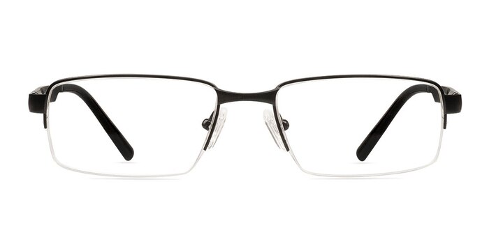 Brendan Noir Titane Montures de lunettes de vue d'EyeBuyDirect