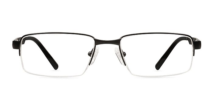 Brendan Black Titanium Eyeglass Frames from EyeBuyDirect