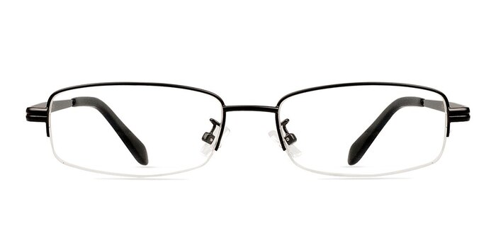 Aydin Black Titanium Eyeglass Frames from EyeBuyDirect