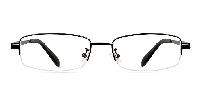 Aydin Black Titanium Eyeglass Frames from EyeBuyDirect