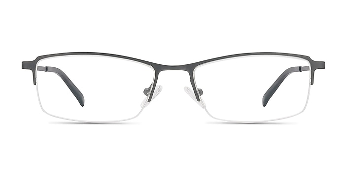 Hatch Gunmetal Titanium Eyeglass Frames from EyeBuyDirect