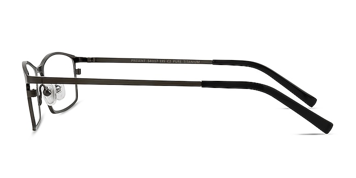 Present Gunmetal  Titane Montures de lunettes de vue d'EyeBuyDirect
