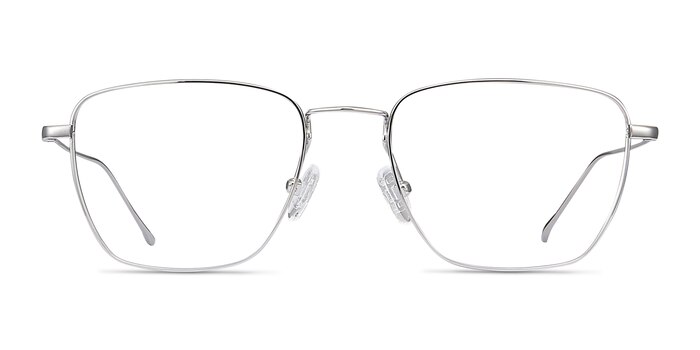 Future Silver Titanium Eyeglass Frames from EyeBuyDirect