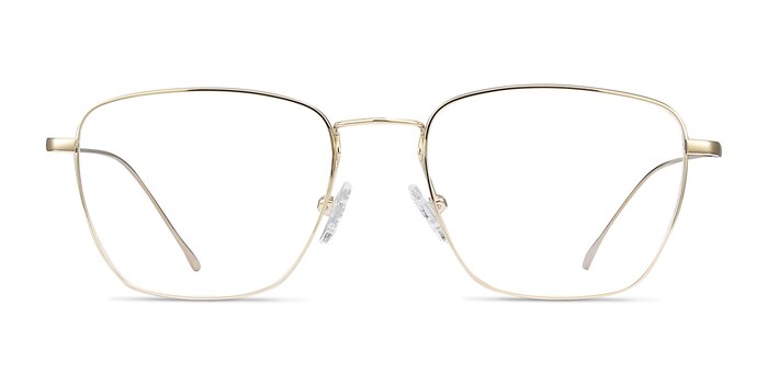 Future Golden Titanium Eyeglass Frames from EyeBuyDirect