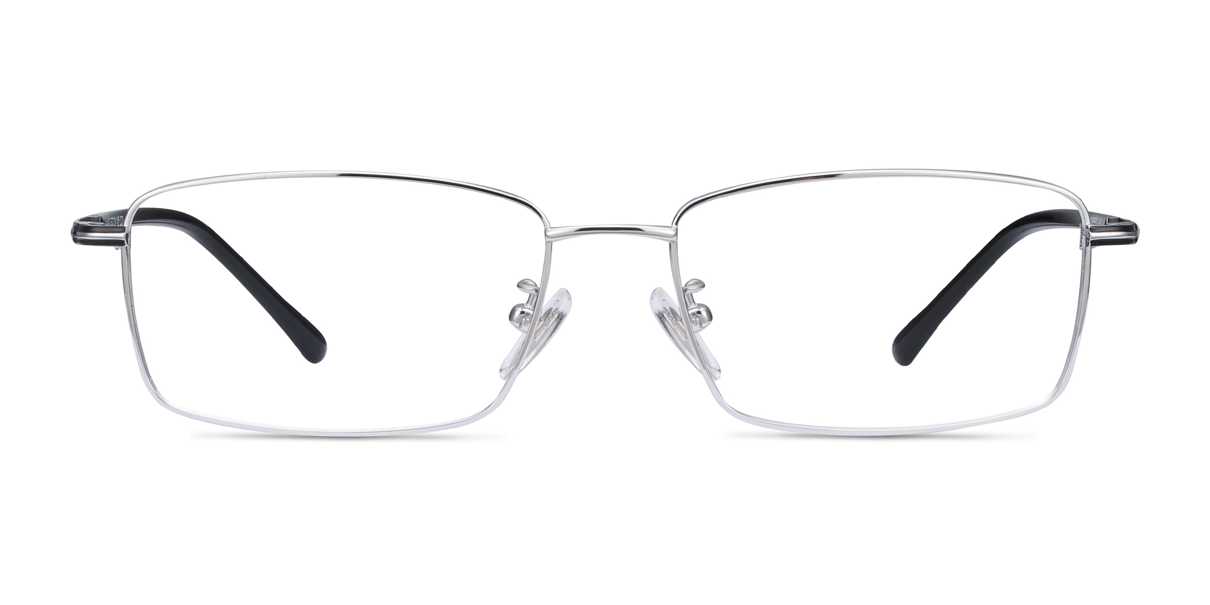 Holmst Rectangle Silver Full Rim Eyeglasses | Eyebuydirect