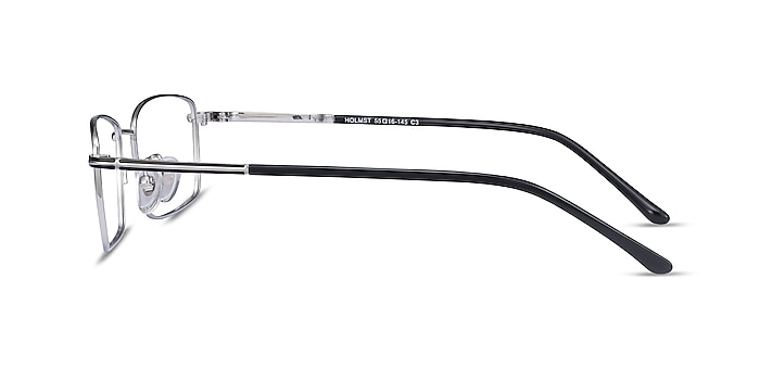 Holmst Silver Titanium Eyeglass Frames from EyeBuyDirect