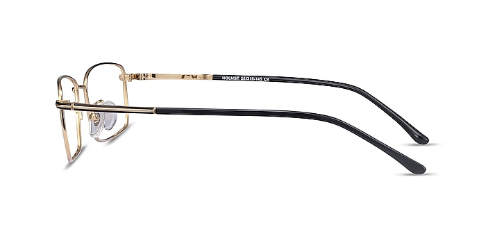 Holmst Golden Titanium Eyeglass Frames from EyeBuyDirect